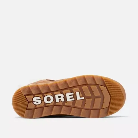 SOREL Youth Whitney Joan Lace Brown Suede Waterproof Boots Size 1 NEW