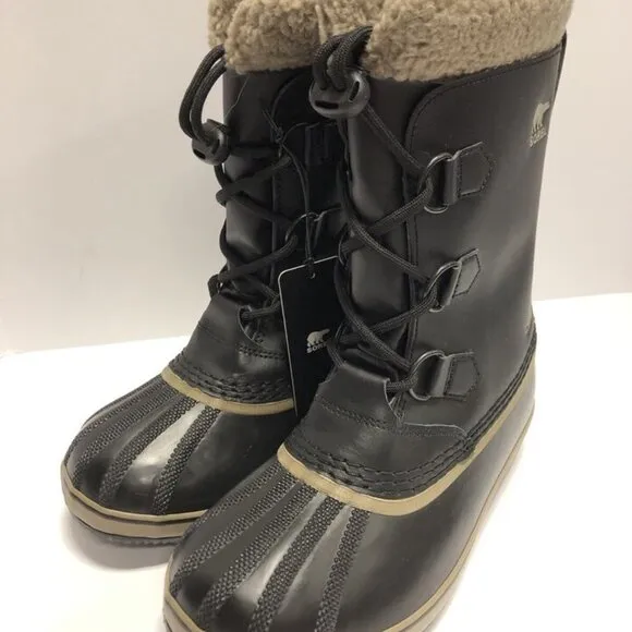 Sorel Youth Yoot Pac Caribou Waterproof Boot Black Size 5 M Big Kid