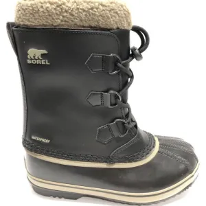 Sorel Youth Yoot Pac Caribou Waterproof Boot Black Size 5 M Big Kid