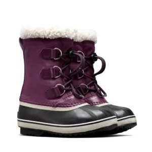 Sorel youth yoot pac nylon boot purple 4 NWT