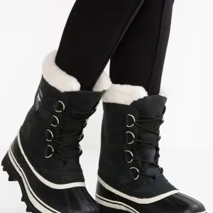 Sorel Caribou Black Waterproof Fleece Lined Snow Boots Sz 7