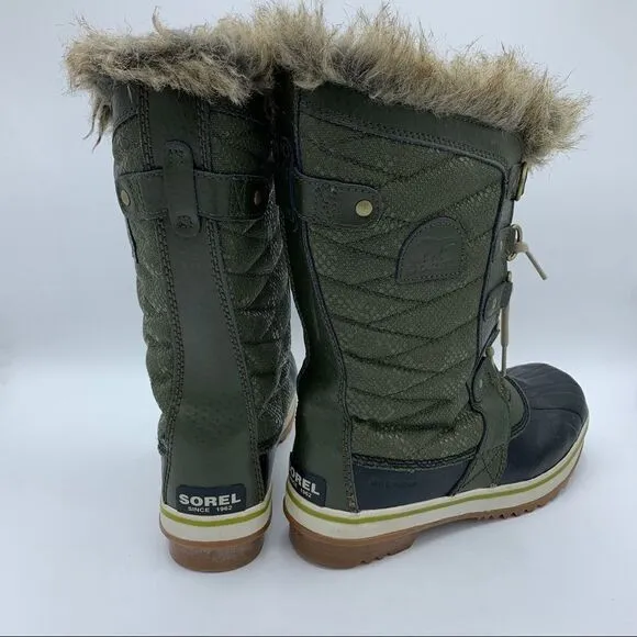 Sorel Torfino Warm Green Waterproof Snow Boots