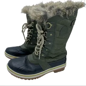 Sorel Torfino Warm Green Waterproof Snow Boots
