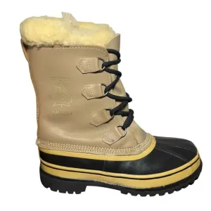 Sorel Vintage Caribou Kaufman Leather Snow Boots Waterproof Men’s Size 9
