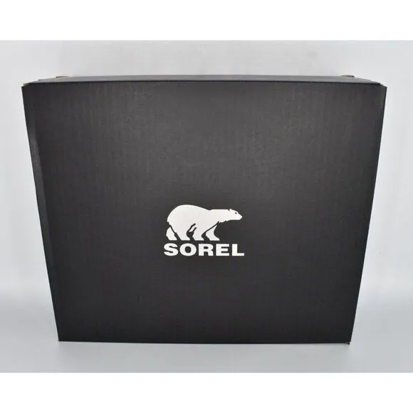 Sorel Womens Size 10 Hi Line Hiker Jet Black Waterproof Leather Lace Up Boots