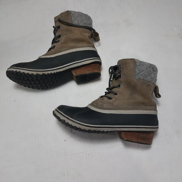 Sorrel Slimpark Lace Up Boots Size 10