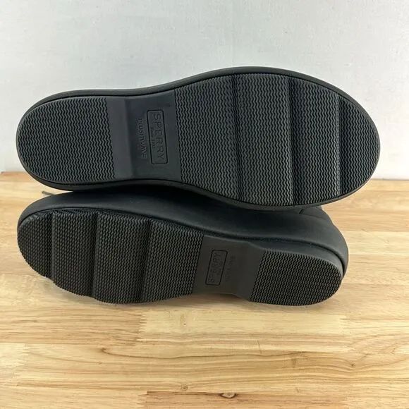 Sperry Bearing Plushwave Snow Boots- Black- Size 9.5 M- NIB