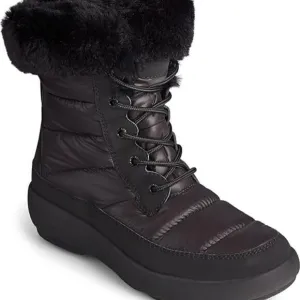 Sperry Bearing Plushwave Snow Boots- Black- Size 9.5 M- NIB