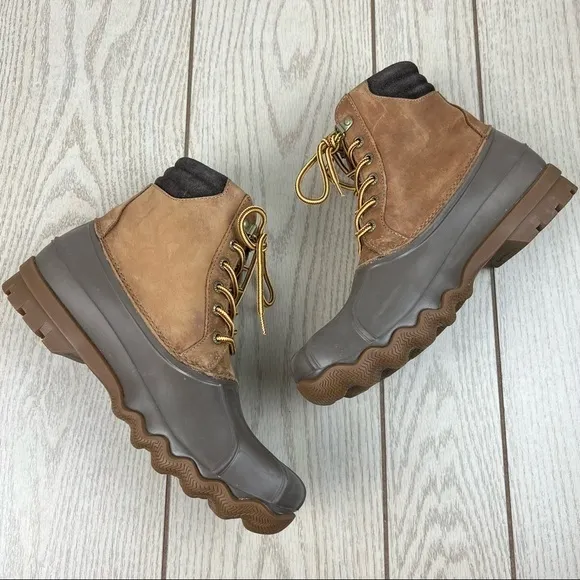 Sperry Men's Avenue Lace Up Duck Boots US8.5 Tan $110