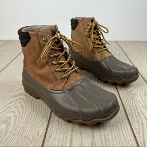 Sperry Men's Avenue Lace Up Duck Boots US8.5 Tan $110