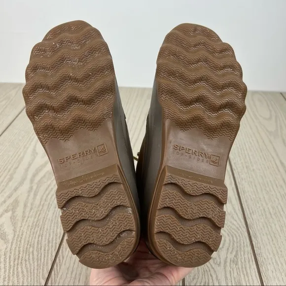 Sperry Men's Avenue Lace Up Duck Boots US8.5 Tan $110