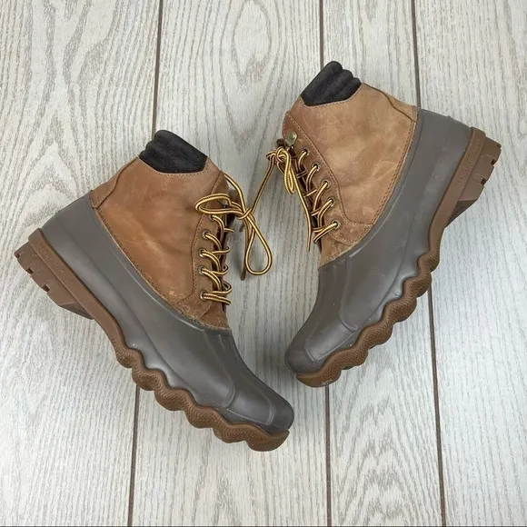Sperry Men's Avenue Lace Up Duck Boots US8.5 Tan $110
