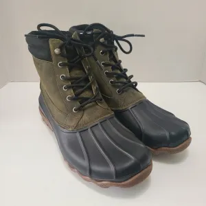 Sperry Men's‎ Brewster Waterproof Duck Boots Olive/Black Size 10.5