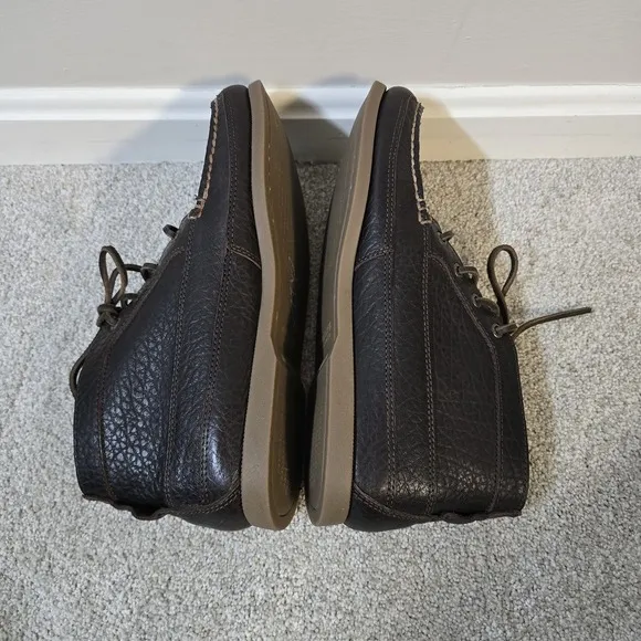 Sperry Original Boat Chukka D. Brown Full Grain Leather Mens Boots Sz 10 Preppy
