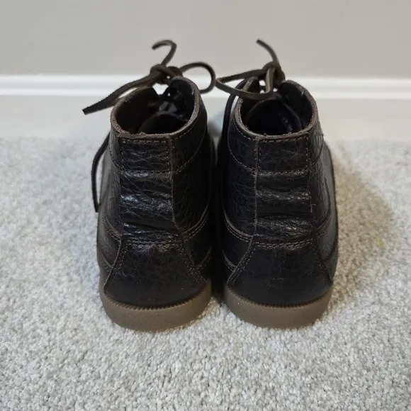 Sperry Original Boat Chukka D. Brown Full Grain Leather Mens Boots Sz 10 Preppy