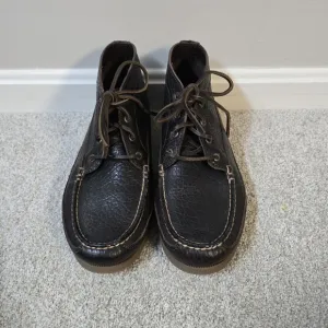 Sperry Original Boat Chukka D. Brown Full Grain Leather Mens Boots Sz 10 Preppy