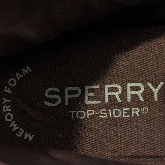 Sperry Top Sider Brown Suede Girl's Floral Eyelet Crest Zone Booties Boots 1