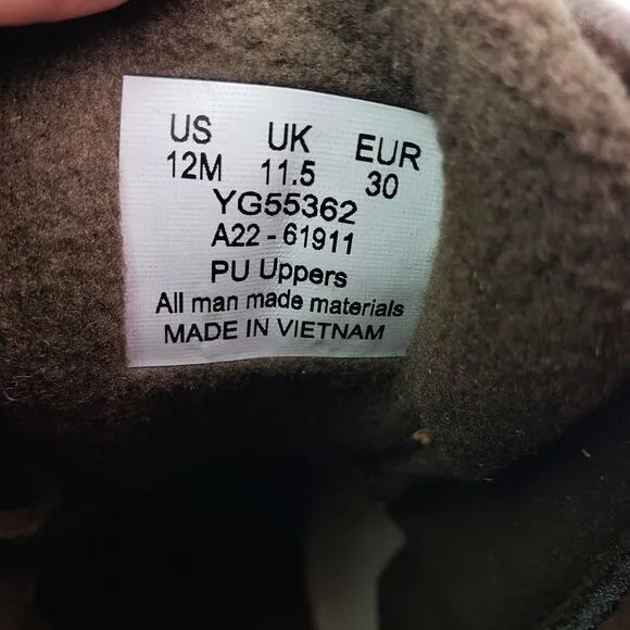 Sperry Top Sider Saltwater Toddler Size 12 Brown Leather Waterproof Duck Boot