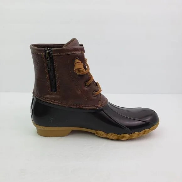 Sperry Top Sider Saltwater Toddler Size 12 Brown Leather Waterproof Duck Boot