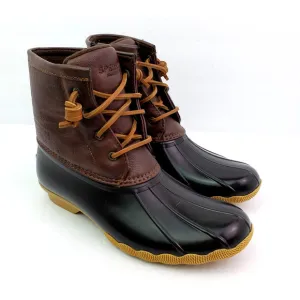 Sperry Top Sider Saltwater Toddler Size 12 Brown Leather Waterproof Duck Boot