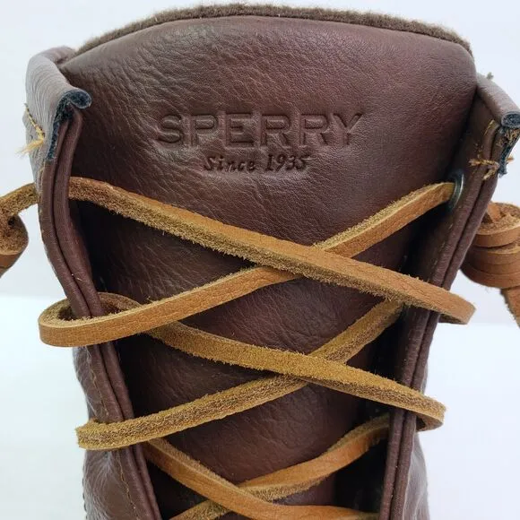 Sperry Top Sider Saltwater Toddler Size 12 Brown Leather Waterproof Duck Boot