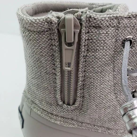 Sperry Top Sider Saltwater Youth Girls Size 4Y Silver Waterproof Duck Boots