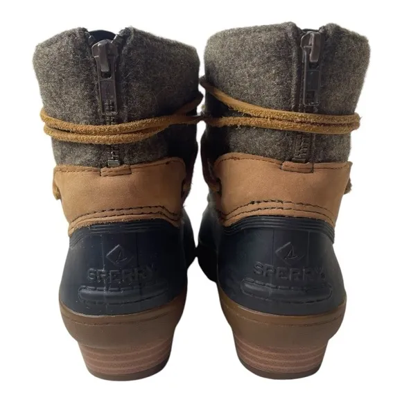 Sperry Top-Sider Women’s Saltwater Wedge Tide Wool Duck Boots