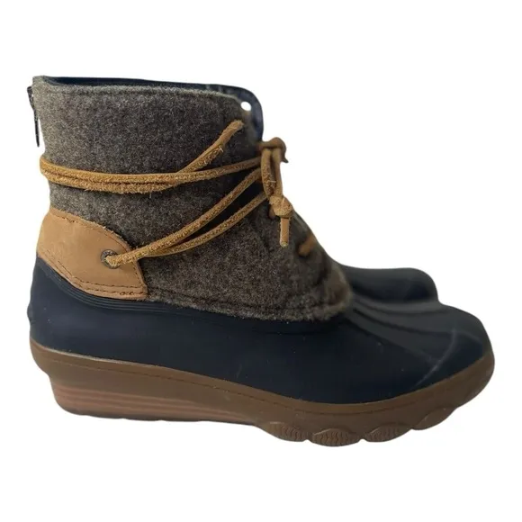 Sperry Top-Sider Women’s Saltwater Wedge Tide Wool Duck Boots