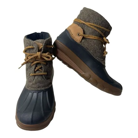 Sperry Top-Sider Women’s Saltwater Wedge Tide Wool Duck Boots