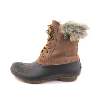 Sperry WhiteWater Brown Leather Duck Winter Snow Boots 8M