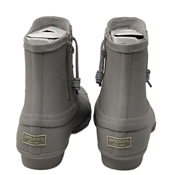 Sperry Women’s 11 Saltwater Flooded Lavender Duck Rain Boots STS83224 Snow
