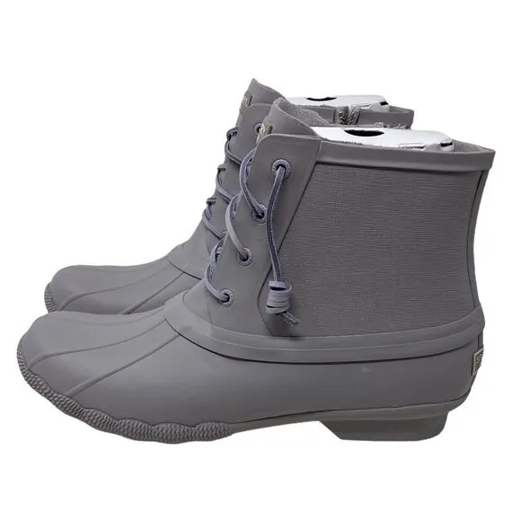 Sperry Women’s 11 Saltwater Flooded Lavender Duck Rain Boots STS83224 Snow