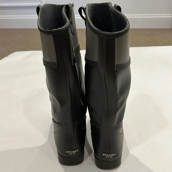 Sperry Women's Rain Boots Tall Riding Style Gray Size 6