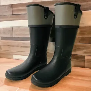 Sperry Women's Rain Boots Tall Riding Style Gray Size 6