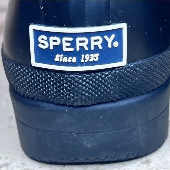 Sperry Women’s Top Siders Duck Boots Quilt Black Gosling Snow Boots Size 7
