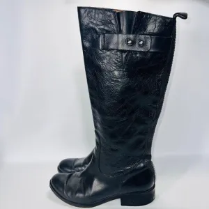Spirit by Lucchese Bailey Riding Boots Black Leather Women's 8.5 M