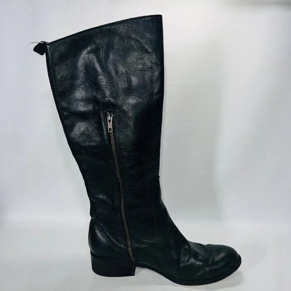 Spirit by Lucchese Bailey Riding Boots Black Leather Women's 8.5 M