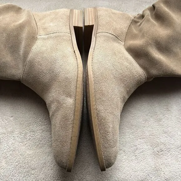Splendid Claudia Tan Suede Slouchy Ankle Boots Women 7.5M Boho Hippie Casual