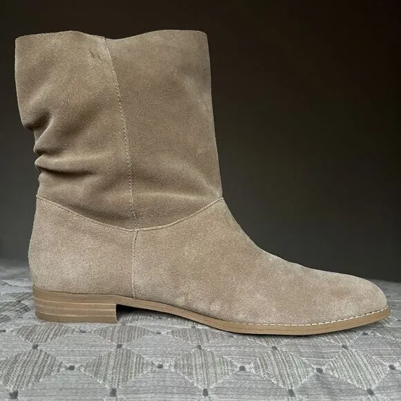Splendid Claudia Tan Suede Slouchy Ankle Boots Women 7.5M Boho Hippie Casual