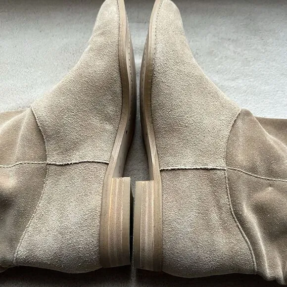 Splendid Claudia Tan Suede Slouchy Ankle Boots Women 7.5M Boho Hippie Casual