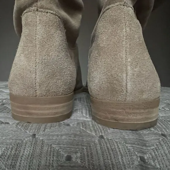 Splendid Claudia Tan Suede Slouchy Ankle Boots Women 7.5M Boho Hippie Casual