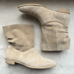 Splendid Claudia Tan Suede Slouchy Ankle Boots Women 7.5M Boho Hippie Casual