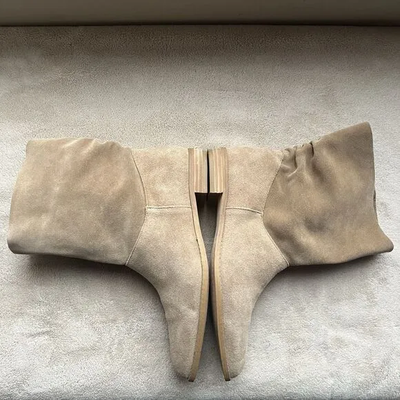 Splendid Claudia Tan Suede Slouchy Ankle Boots Women 7.5M Boho Hippie Casual