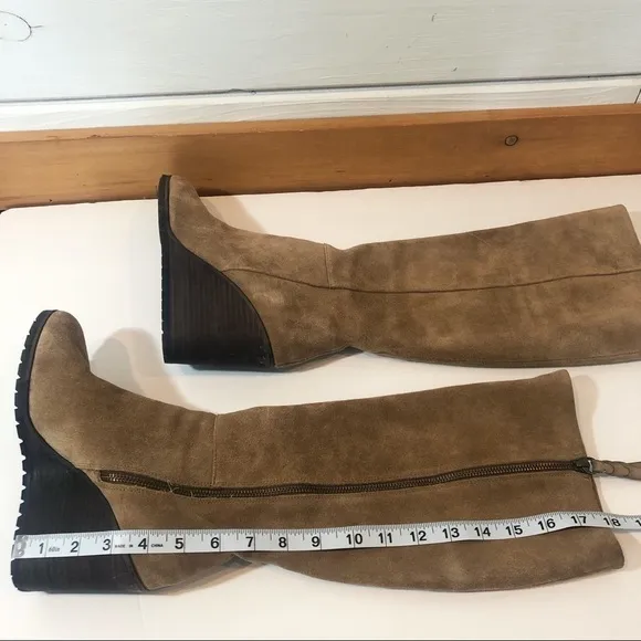 Splendid Suede Wedge Heeled Boots