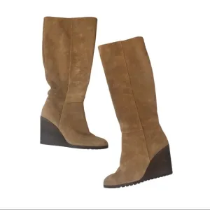 Splendid Suede Wedge Heeled Boots