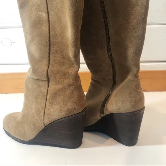 Splendid Suede Wedge Heeled Boots