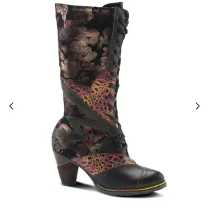 Spring Step L’Artiste  Malagie-Croco Boots Black