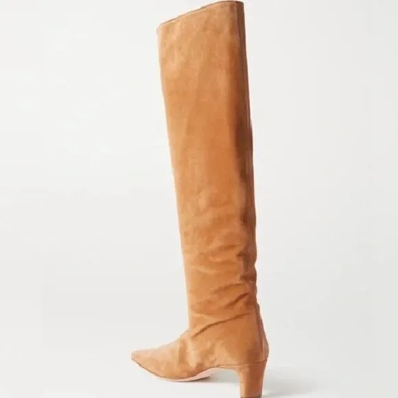STAUD Wally suede knee boots