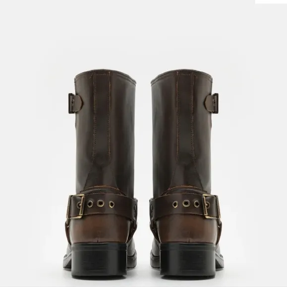 Steve Madden ANVIL Boots,  - Cowboy/Biker boots - brown. NIB. SZ 6
