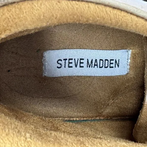 Steve Madden Brown Leather Cap Toe Chukka Ankle Boots
